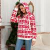 imageAmerican Trends Oversized Sweatshirts for Women Athletic Womens Sherpa Hoodie Fluffy Womens Hoodies Pullover with PocketsChristmas Deer