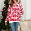 imageAmerican Trends Oversized Sweatshirts for Women Athletic Womens Sherpa Hoodie Fluffy Womens Hoodies Pullover with PocketsChristmas Deer