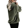 imageAmerican Trends Oversized Sweatshirts for Women Athletic Womens Sherpa Hoodie Fluffy Womens Hoodies Pullover with PocketsGreen