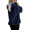 imageAmerican Trends Oversized Sweatshirts for Women Athletic Womens Sherpa Hoodie Fluffy Womens Hoodies Pullover with PocketsNavy