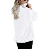 imageAmerican Trends Oversized Sweatshirts for Women Athletic Womens Sherpa Hoodie Fluffy Womens Hoodies Pullover with PocketsWhite