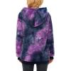 imageAmerican Trends Oversized Sweatshirts for Women Athletic Womens Sherpa Hoodie Fluffy Womens Hoodies Pullover with PocketsY Blue Purple Tie Dye
