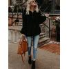 imageAmerican Trends Womens Athletic Fuzzy Hoodies Sherpa Pullover Hoodie for Women Zip Oversized Plush Hoodie with PocketsBlack