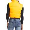 imageAmerican Trends Womens Winter Crop Vest Sleeveless Puffer Vests for Women Jacket Outwear CoatBright Yellow