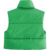 imageAmerican Trends Womens Winter Crop Vest Sleeveless Puffer Vests for Women Jacket Outwear CoatGreen