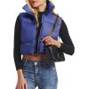 imageAmerican Trends Womens Winter Crop Vest Sleeveless Puffer Vests for Women Jacket Outwear CoatNavy