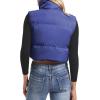 imageAmerican Trends Womens Winter Crop Vest Sleeveless Puffer Vests for Women Jacket Outwear CoatNavy