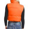 imageAmerican Trends Womens Winter Crop Vest Sleeveless Puffer Vests for Women Jacket Outwear CoatOrange