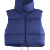 imageAmerican Trends Womens Winter Crop Vest Sleeveless Puffer Vests for Women Jacket Outwear CoatNavy