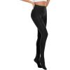 imageAmerican Trends Adult Tights for Women Opaque Run Resistant Plus Size Pantyhose High Waisted 80sBlack