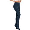 imageAmerican Trends Adult Tights for Women Opaque Run Resistant Plus Size Pantyhose High Waisted 80sDark Navy