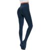imageAmerican Trends Adult Tights for Women Opaque Run Resistant Plus Size Pantyhose High Waisted 80sDark Navy