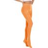 imageAmerican Trends Adult Tights for Women Opaque Run Resistant Plus Size Pantyhose High Waisted 80sOrange