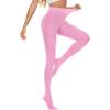 imageAmerican Trends Adult Tights for Women Opaque Run Resistant Plus Size Pantyhose High Waisted 80sPink