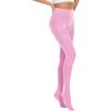 imageAmerican Trends Adult Tights for Women Opaque Run Resistant Plus Size Pantyhose High Waisted 80sPink
