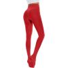 imageAmerican Trends Adult Tights for Women Opaque Run Resistant Plus Size Pantyhose High Waisted 80sRed