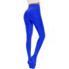 imageAmerican Trends Adult Tights for Women Opaque Run Resistant Plus Size Pantyhose High Waisted 80sRoyal Blue