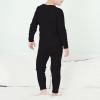 imageAmerican Trends Kids Thermal Underwear Set Ultra Soft Kids Long Johns Sets Toddler Base Layer for Boys GirlsA Black