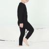 imageAmerican Trends Kids Thermal Underwear Set Ultra Soft Kids Long Johns Sets Toddler Base Layer for Boys GirlsA Black