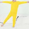 imageAmerican Trends Kids Thermal Underwear Set Ultra Soft Kids Long Johns Sets Toddler Base Layer for Boys GirlsBright Yellow