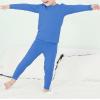 imageAmerican Trends Kids Thermal Underwear Set Ultra Soft Kids Long Johns Sets Toddler Base Layer for Boys GirlsDark Blue