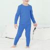 imageAmerican Trends Kids Thermal Underwear Set Ultra Soft Kids Long Johns Sets Toddler Base Layer for Boys GirlsDark Blue