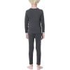imageAmerican Trends Kids Thermal Underwear Set Ultra Soft Kids Long Johns Sets Toddler Base Layer for Boys GirlsGray