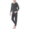 imageAmerican Trends Kids Thermal Underwear Set Ultra Soft Kids Long Johns Sets Toddler Base Layer for Boys GirlsGray