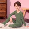 imageAmerican Trends Kids Thermal Underwear Set Ultra Soft Kids Long Johns Sets Toddler Base Layer for Boys GirlsGreen