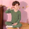 imageAmerican Trends Kids Thermal Underwear Set Ultra Soft Kids Long Johns Sets Toddler Base Layer for Boys GirlsGreen