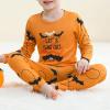 imageAmerican Trends Kids Thermal Underwear Set Ultra Soft Kids Long Johns Sets Toddler Base Layer for Boys GirlsOrange Bat