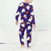 imageAmerican Trends Kids Thermal Underwear Set Ultra Soft Kids Long Johns Sets Toddler Base Layer for Boys GirlsPurple Ghost