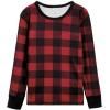 imageAmerican Trends Kids Thermal Underwear Set Ultra Soft Kids Long Johns Sets Toddler Base Layer for Boys GirlsRed Lattice