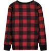 imageAmerican Trends Kids Thermal Underwear Set Ultra Soft Kids Long Johns Sets Toddler Base Layer for Boys GirlsRed Lattice