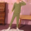 imageAmerican Trends Kids Thermal Underwear Set Ultra Soft Kids Long Johns Sets Toddler Base Layer for Boys GirlsYellow