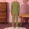 imageAmerican Trends Kids Thermal Underwear Set Ultra Soft Kids Long Johns Sets Toddler Base Layer for Boys GirlsYellow