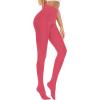 imageAmerican Trends Tights for Women Semi Opaque Pantyhose Womens Run Resistant Tights Hight Waist 80D StockingsBright Red