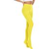 imageAmerican Trends Tights for Women Semi Opaque Pantyhose Womens Run Resistant Tights Hight Waist 80D StockingsBright Yellow