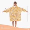 imageAmerican Trends Wearable Blanket Hoodie Oversized Sherpa Warm Hoodie Blanket Thick Sweatshirt Gift for Women Men GirlsCorgi