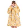 imageAmerican Trends Wearable Blanket Hoodie Oversized Sherpa Warm Hoodie Blanket Thick Sweatshirt Gift for Women Men GirlsCorgi