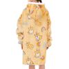 imageAmerican Trends Wearable Blanket Hoodie Oversized Sherpa Warm Hoodie Blanket Thick Sweatshirt Gift for Women Men GirlsCorgi