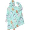 imageAmerican Trends Wearable Blanket Hoodie Oversized Sherpa Warm Hoodie Blanket Thick Sweatshirt Gift for Women Men GirlsKitty
