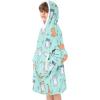 imageAmerican Trends Wearable Blanket Hoodie Oversized Sherpa Warm Hoodie Blanket Thick Sweatshirt Gift for Women Men GirlsKitty
