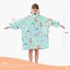 imageAmerican Trends Wearable Blanket Hoodie Oversized Sherpa Warm Hoodie Blanket Thick Sweatshirt Gift for Women Men GirlsKitty