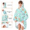 imageAmerican Trends Wearable Blanket Hoodie Oversized Sherpa Warm Hoodie Blanket Thick Sweatshirt Gift for Women Men GirlsKitty
