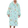 imageAmerican Trends Wearable Blanket Hoodie Oversized Sherpa Warm Hoodie Blanket Thick Sweatshirt Gift for Women Men GirlsKitty