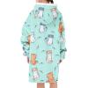 imageAmerican Trends Wearable Blanket Hoodie Oversized Sherpa Warm Hoodie Blanket Thick Sweatshirt Gift for Women Men GirlsKitty