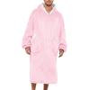 imageAmerican Trends Wearable Blanket Hoodie Oversized Sherpa Warm Hoodie Blanket Thick Sweatshirt Gift for Women Men GirlsPink