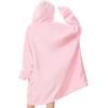 imageAmerican Trends Wearable Blanket Hoodie Oversized Sherpa Warm Hoodie Blanket Thick Sweatshirt Gift for Women Men GirlsPink