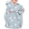 imageAmerican Trends Wearable Blanket Hoodie Oversized Sherpa Warm Hoodie Blanket Thick Sweatshirt Gift for Women Men GirlsPrintedstars